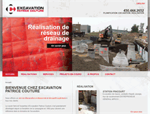 Tablet Screenshot of excavationpcouture.com